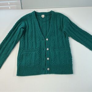 a new day Teal Button-Up Cardigan